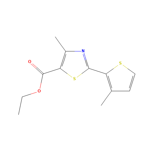 ethyl 4-methyl-2-(3-methylthiophen-2-yl)-1,3-thiazole-5-carboxylate (CAS: 1090529-47-7) - Related Chemical Product