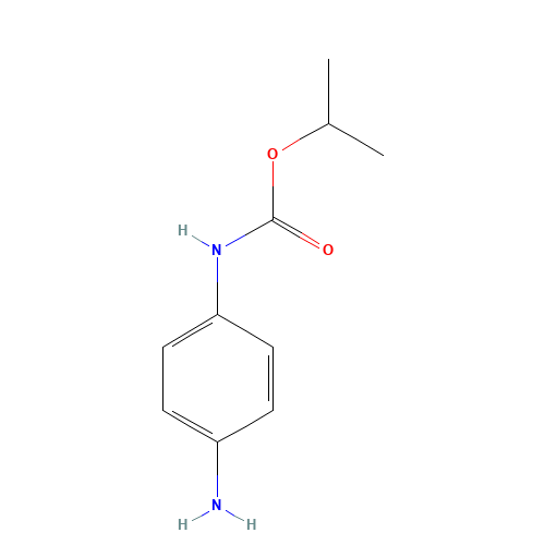 propan-2-yl N-(4-aminophenyl)carbamate (CAS: 30694-25-8) - Chemical Structure and Molecular Formula 