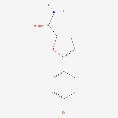 5-(4-bromophenyl)furan-2-carboxamide (CAS: 128373-24-0) - Chemical Structure and Molecular Formula 