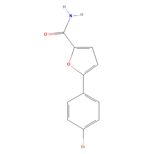 5-(4-bromophenyl)furan-2-carboxamide (CAS: 128373-24-0) - Chemical Structure and Molecular Formula 