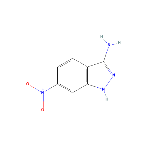 6-nitro-1H-indazol-3-amine (CAS: 1027259-01-3) - Chemical Structure and Molecular Formula 