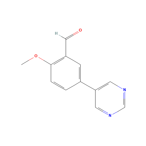 2-methoxy-5-pyrimidin-5-ylbenzaldehyde (CAS: 190271-69-3) - Related Chemical Product