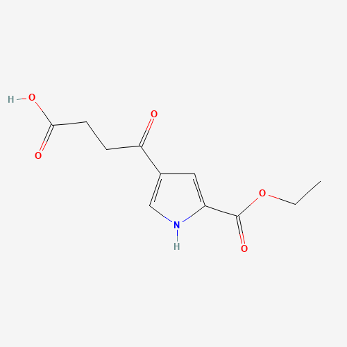 4-(5-ethoxycarbonyl-1H-pyrrol-3-yl)-4-oxobutanoic acid (CAS: 119647-71-1) - Chemical Structure and Molecular Formula 