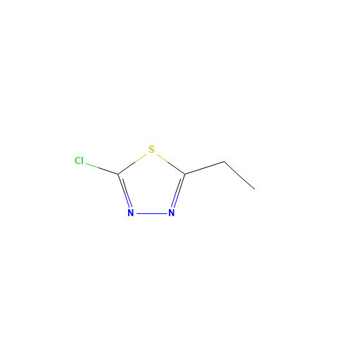 2-chloro-5-ethyl-1,3,4-thiadiazole (CAS: 71859-81-9) - Chemical Structure and Molecular Formula 