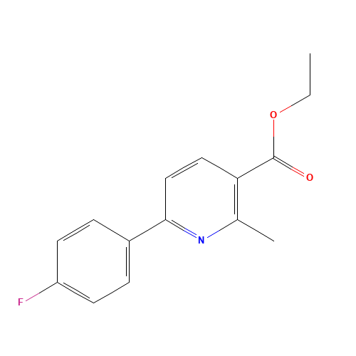 ethyl 6-(4-fluorophenyl)-2-methylpyridine-3-carboxylate (CAS: 31676-67-2) - Related Chemical Product