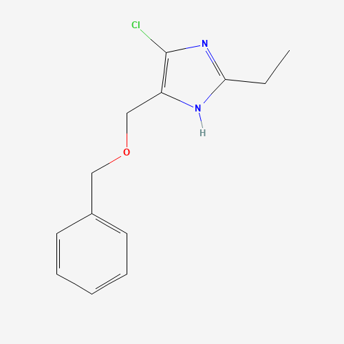 4-chloro-2-ethyl-5-(phenylmethoxymethyl)-1H-imidazole (CAS: 1093261-76-7) - Chemical Structure and Molecular Formula 