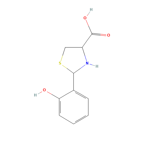2-(2-hydroxyphenyl)-1,3-thiazolidine-4-carboxylic acid (CAS: 72678-82-1) - Related Chemical Product