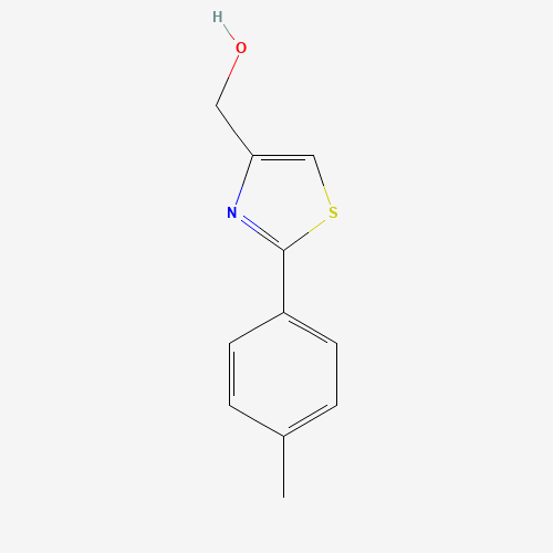 [2-(4-methylphenyl)-1,3-thiazol-4-yl]methanol (CAS: 36093-97-7) - Chemical Structure and Molecular Formula 