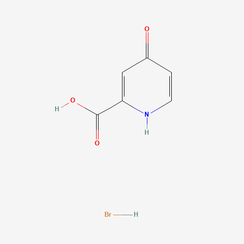 4-oxo-1H-pyridine-2-carboxylic acid;hydrobromide (CAS: 125545-96-2) - Chemical Structure and Molecular Formula 