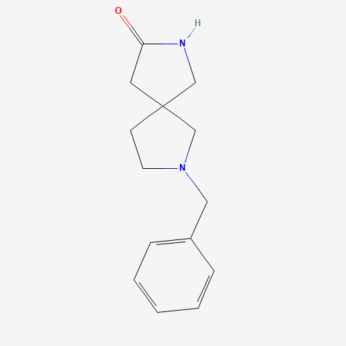 2-benzyl-2,7-diazaspiro[4.4]nonan-8-one (CAS: 909723-04-2) - Chemical Structure and Molecular Formula 