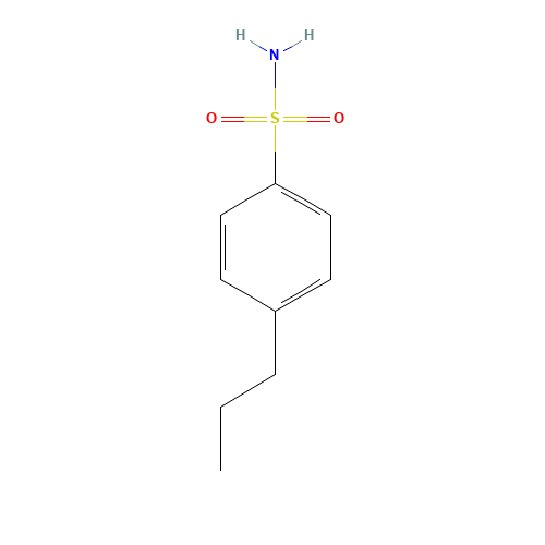 4-propylbenzenesulfonamide (CAS: 1132-18-9) - Chemical Structure and Molecular Formula 