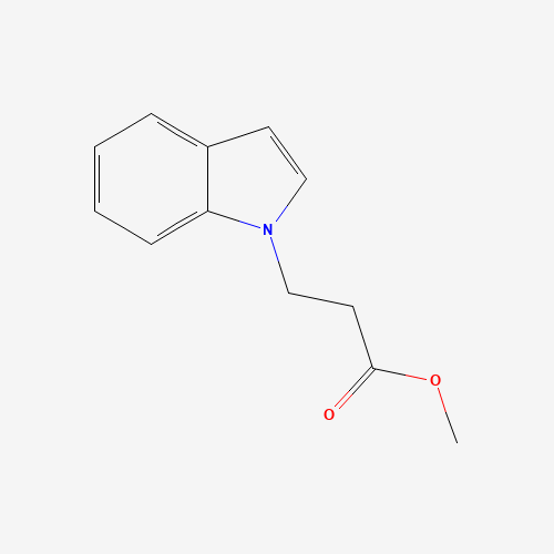 methyl 3-indol-1-ylpropanoate (CAS: 76916-49-9) - Chemical Structure and Molecular Formula 