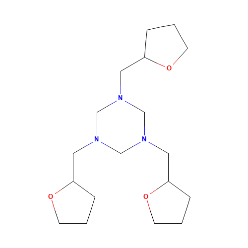 1,3,5-tris(oxolan-2-ylmethyl)-1,3,5-triazinane (CAS: 69141-51-1) - Related Chemical Product
