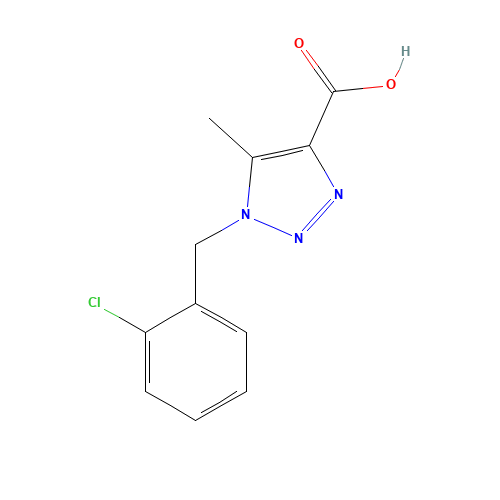 1-[(2-chlorophenyl)methyl]-5-methyltriazole-4-carboxylic acid (CAS: 1034738-41-4) - Related Chemical Product