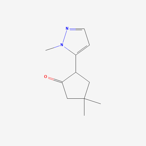 4,4-dimethyl-2-(2-methylpyrazol-3-yl)cyclopentan-1-one (CAS: 1450598-15-8) - Related Chemical Product