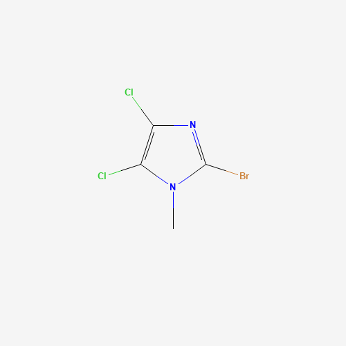 2-bromo-4,5-dichloro-1-methylimidazole (CAS: 143485-91-0) - Chemical Structure and Molecular Formula 