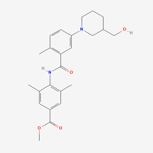 methyl 4-[[5-[3-(hydroxymethyl)piperidin-1-yl]-2-methylbenzoyl]amino]-3,5-dimethylbenzoate (CAS: 1529760-94-8) - Related Chemical Product
