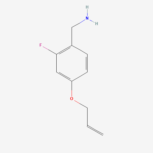 (2-fluoro-4-prop-2-enoxyphenyl)methanamine (CAS: 1233026-07-7) - Chemical Structure and Molecular Formula 