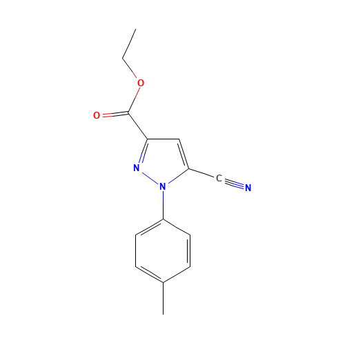 ethyl 5-cyano-1-(4-methylphenyl)pyrazole-3-carboxylate (CAS: 121434-51-3) - Related Chemical Product