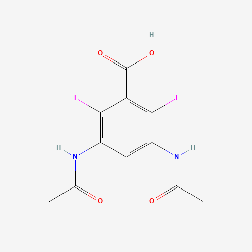 3,5-diacetamido-2,6-diiodobenzoic acid (CAS: 162193-53-5) - Chemical Structure and Molecular Formula 