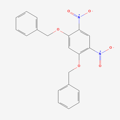 1,5-dinitro-2,4-bis(phenylmethoxy)benzene (CAS: 134637-67-5) - Chemical Structure and Molecular Formula 