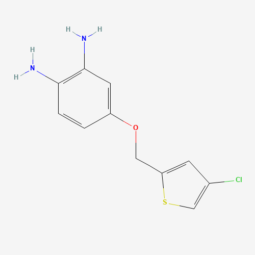4-[(4-chlorothiophen-2-yl)methoxy]benzene-1,2-diamine (CAS: 1305351-53-4) - Chemical Structure and Molecular Formula 