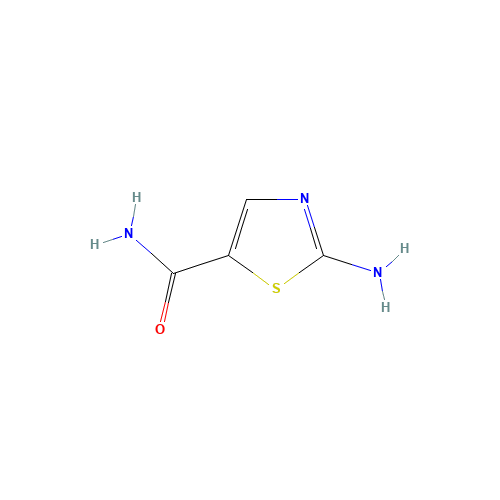2-amino-1,3-thiazole-5-carboxamide (CAS: 52499-04-4) - Chemical Structure and Molecular Formula 