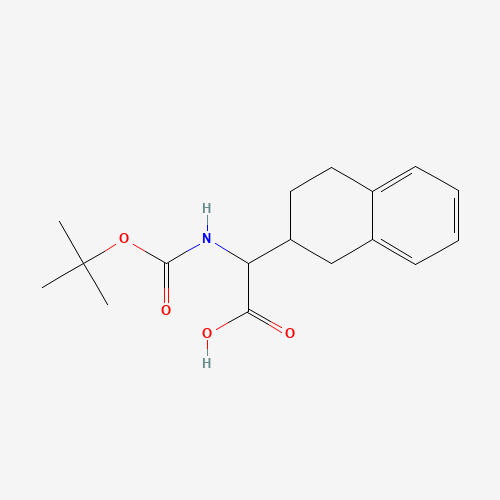 2-[(2-methylpropan-2-yl)oxycarbonylamino]-2-(1,2,3,4-tetrahydronaphthalen-2-yl)acetic acid (CAS: 936214-27-6) - Related Chemical Product