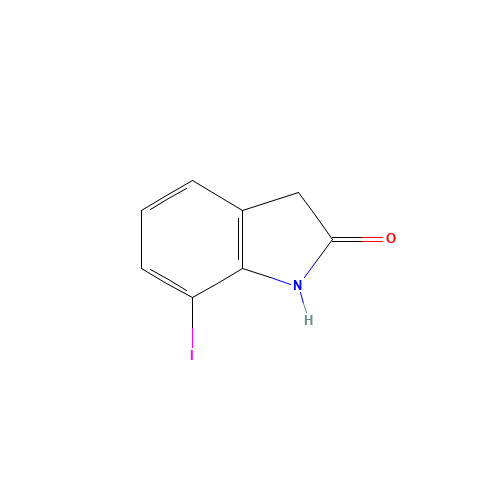 7-iodo-1,3-dihydroindol-2-one (CAS: 31676-49-0) - Chemical Structure and Molecular Formula 