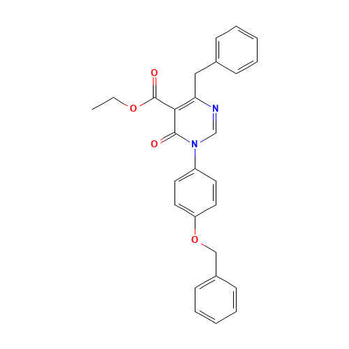 ethyl 4-benzyl-6-oxo-1-(4-phenylmethoxyphenyl)pyrimidine-5-carboxylate (CAS: 960298-95-7) - Related Chemical Product