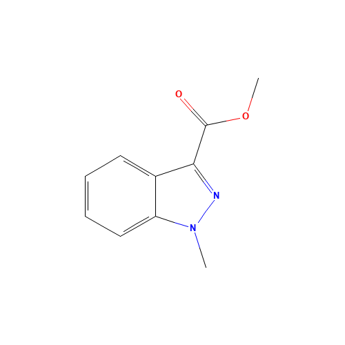 methyl 1-methylindazole-3-carboxylate (CAS: 109216-60-6) - Chemical Structure and Molecular Formula 