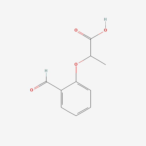 2-(2-formylphenoxy)propanoic acid (CAS: 29040-34-4) - Chemical Structure and Molecular Formula 