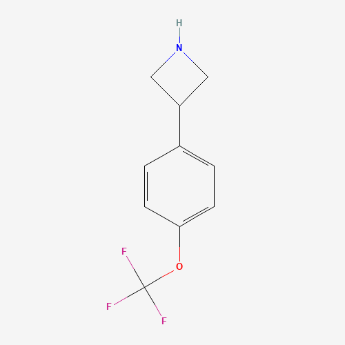 3-[4-(trifluoromethoxy)phenyl]azetidine (CAS: 1260767-61-0) - Chemical Structure and Molecular Formula 