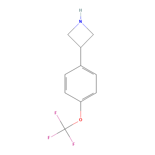 3-[4-(trifluoromethoxy)phenyl]azetidine (CAS: 1260767-61-0) - Chemical Structure and Molecular Formula 