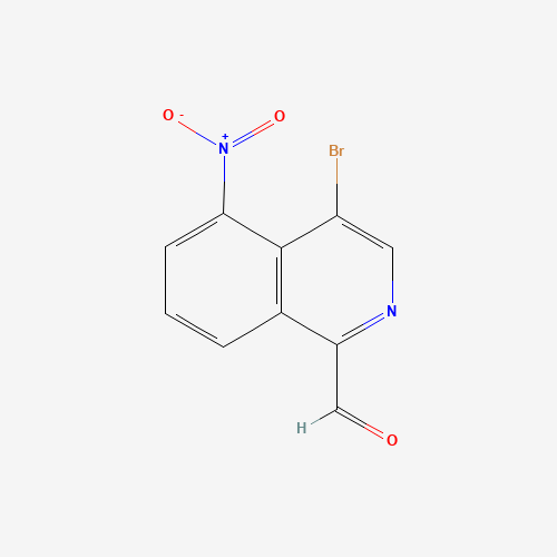 4-bromo-5-nitroisoquinoline-1-carbaldehyde (CAS: 171880-56-1) - Chemical Structure and Molecular Formula 