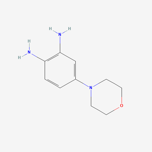 4-morpholin-4-ylbenzene-1,2-diamine (CAS: 119421-28-2) - Chemical Structure and Molecular Formula 