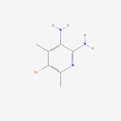 5-bromo-4,6-dimethylpyridine-2,3-diamine (CAS: 89728-15-4) - Chemical Structure and Molecular Formula 