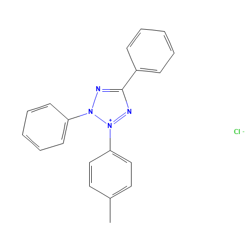2-(4-methylphenyl)-3,5-diphenyltetrazol-2-ium;chloride (CAS: 64225-84-9) - Chemical Structure and Molecular Formula 