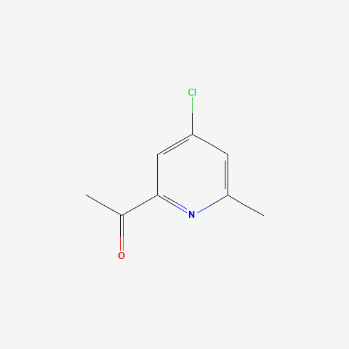 1-(4-chloro-6-methylpyridin-2-yl)ethanone (CAS: 339586-00-4) - Chemical Structure and Molecular Formula 