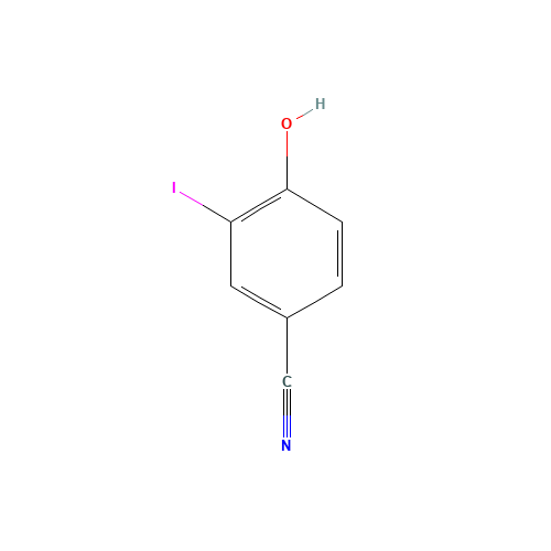 4-hydroxy-3-iodobenzonitrile (CAS: 2296-23-3) - Chemical Structure and Molecular Formula 