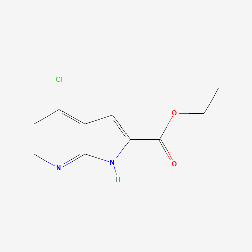 ethyl 4-chloro-1H-pyrrolo[2,3-b]pyridine-2-carboxylate (CAS: 1196151-72-0) - Chemical Structure and Molecular Formula 