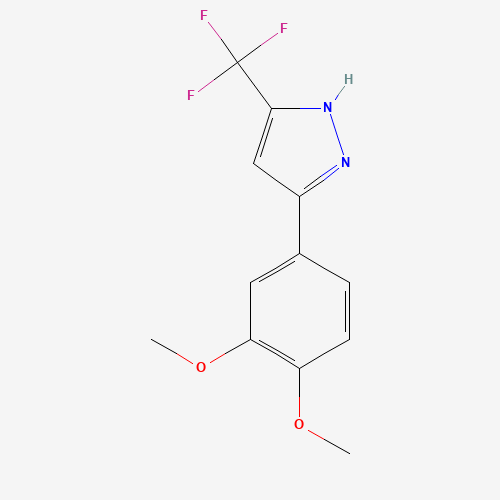3-(3,4-dimethoxyphenyl)-5-(trifluoromethyl)-1H-pyrazole (CAS: 845266-33-3) - Related Chemical Product