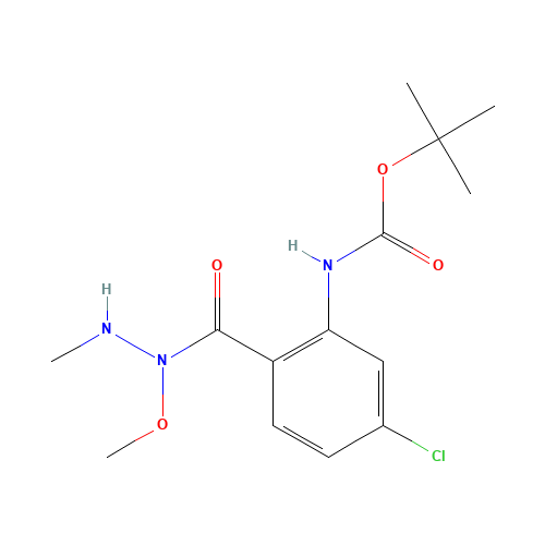 tert-butyl N-[5-chloro-2-[methoxy(methylamino)carbamoyl]phenyl]carbamate (CAS: 1198473-06-1) - Related Chemical Product