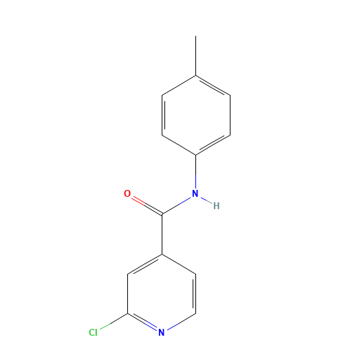 2-chloro-N-(4-methylphenyl)pyridine-4-carboxamide (CAS: 680217-41-8) - Chemical Structure and Molecular Formula 