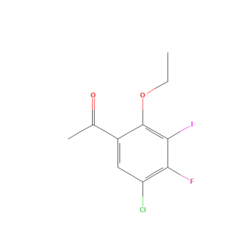 1-(5-chloro-2-ethoxy-4-fluoro-3-iodophenyl)ethanone (CAS: 1382997-90-1) - Related Chemical Product