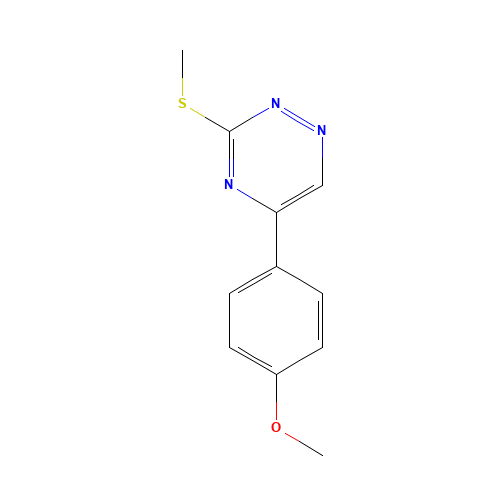 5-(4-methoxyphenyl)-3-methylsulfanyl-1,2,4-triazine (CAS: 69466-83-7) - Related Chemical Product