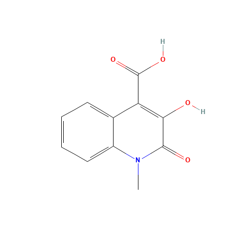 3-hydroxy-1-methyl-2-oxoquinoline-4-carboxylic acid (CAS: 92286-59-4) - Chemical Structure and Molecular Formula 