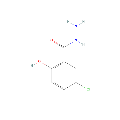 5-chloro-2-hydroxybenzohydrazide (CAS: 5022-48-0) - Chemical Structure and Molecular Formula 