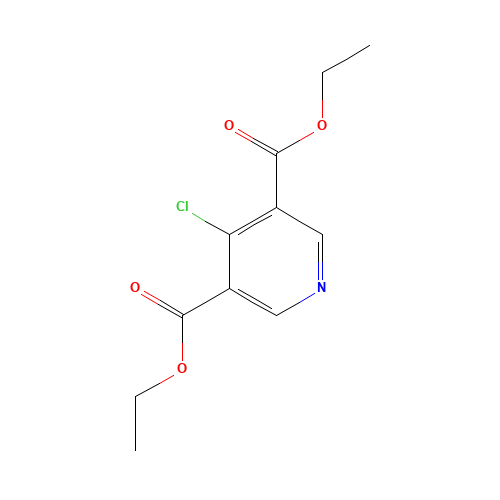 diethyl 4-chloropyridine-3,5-dicarboxylate (CAS: 244638-43-5) - Chemical Structure and Molecular Formula 