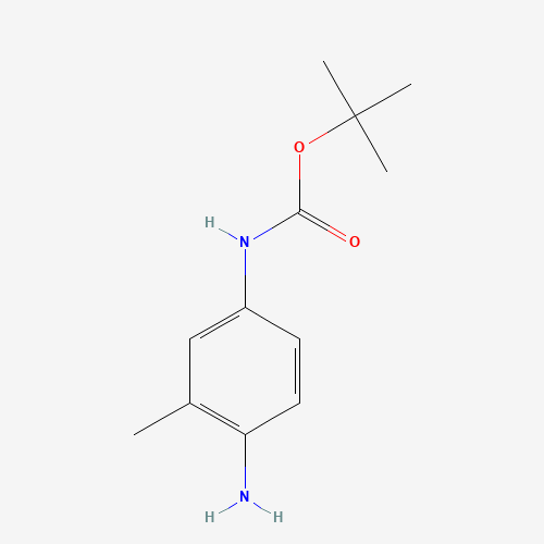 tert-butyl N-(4-amino-3-methylphenyl)carbamate (CAS: 325953-41-1) - Chemical Structure and Molecular Formula 